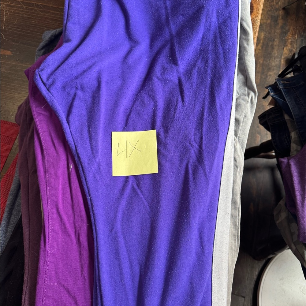 Stylish Purple and Gray Women's Leggings
